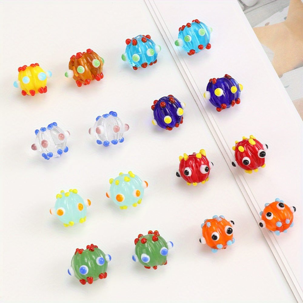 10pcs/set 8/10/12mm Dragonfly Eye Glass Beads