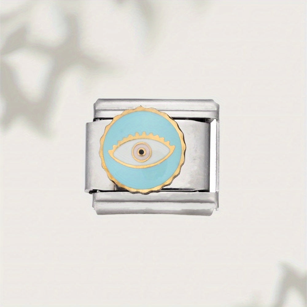 1pc 9mm Stainless Steel Italian Charm Bead