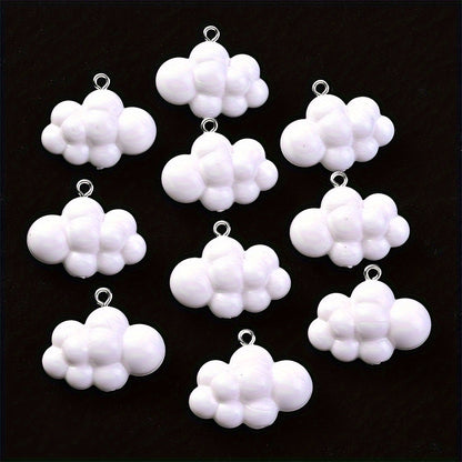 Solid Color Cloud Resin Charms