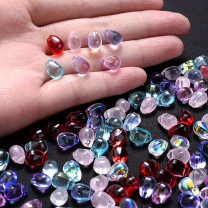 10PCS AB Water Drop Crystal-Style Bead Set