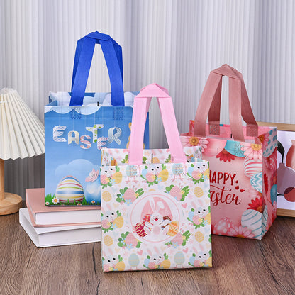 Random Mixed Non-Woven Easter Tote Bags