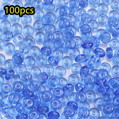 100pcs 3x6mm Multicolor Rondelle Glass Beads