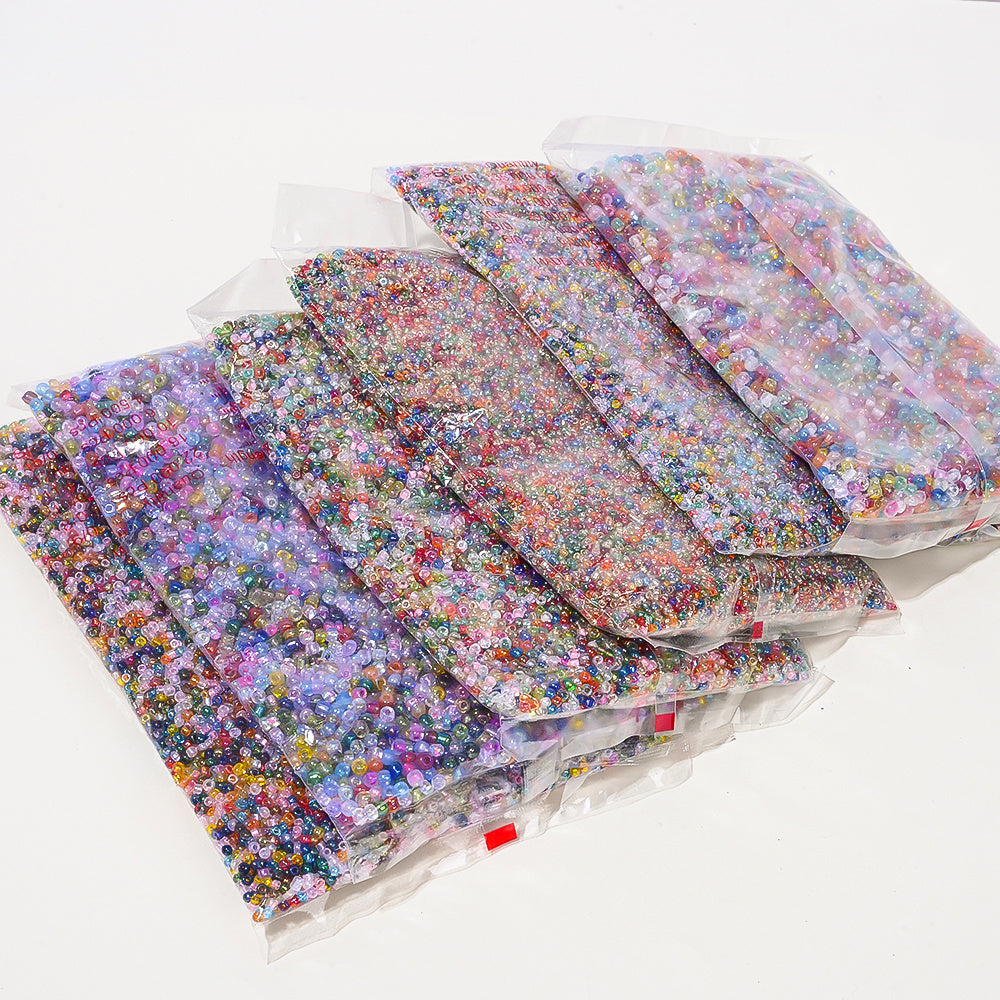 450g 2/3/4mm Mixed Color Glass Seed Beads