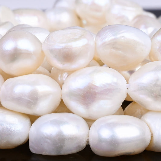 White Irregular Freshwater Pearl Beads