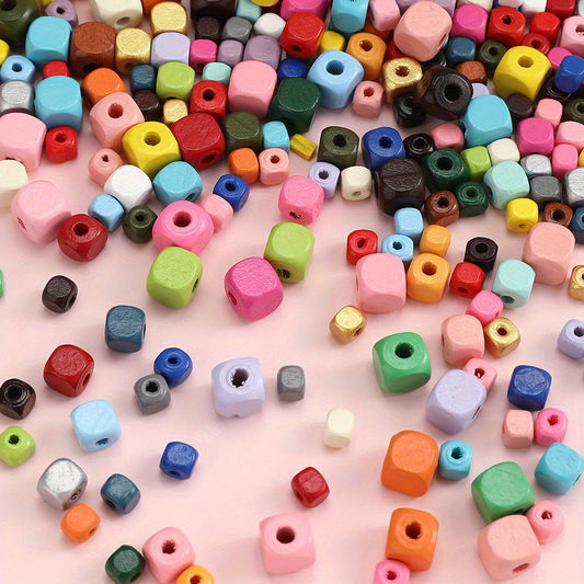 Square Wooden Beads
