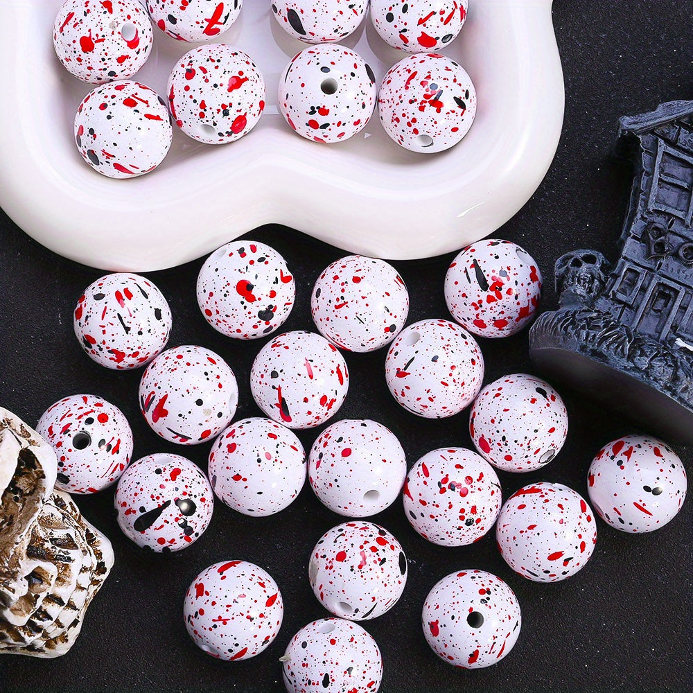 Dinosaur Egg Acrylic Spacer Beads