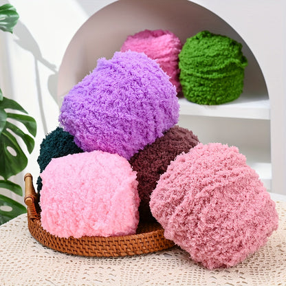 1 Roll 70m 6mm Super Soft Fluffy Plush Yarn