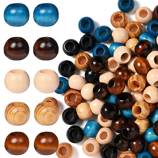 Natural Wood Irregular Spacer Beads