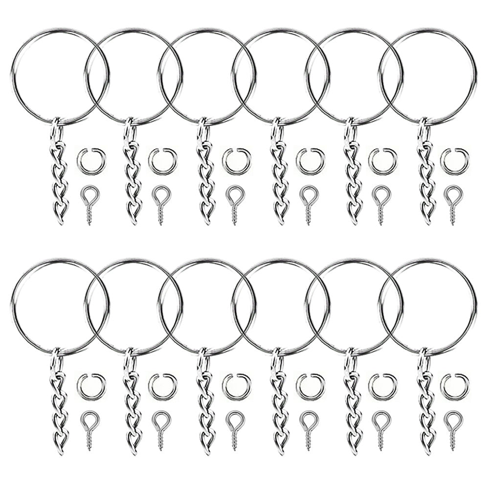 120/250-Piece DIY Keychain Making Supplies Set