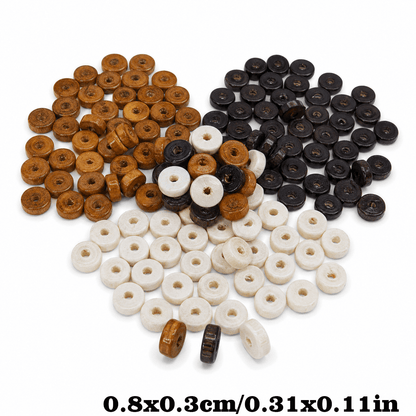 Natural Wooden Disc Beads
