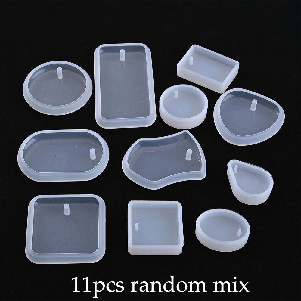 Transparent Silicone Pendant and Keychain Molds
