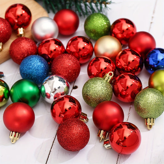 Plastic Christmas Ball Charms