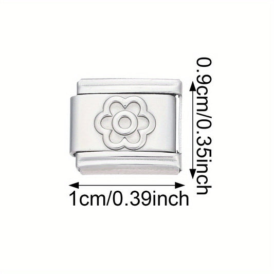 Flower Alloy Bracelet Module