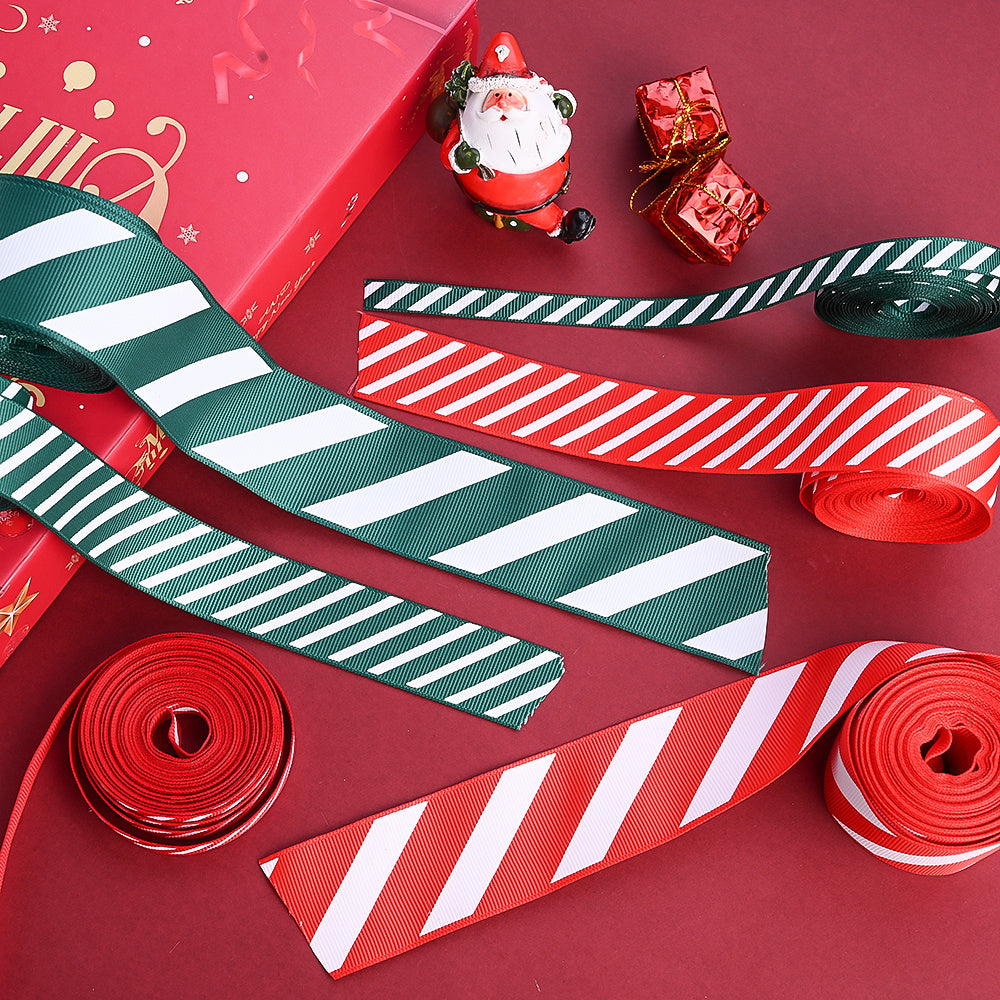 Christmas Striped Ribbon