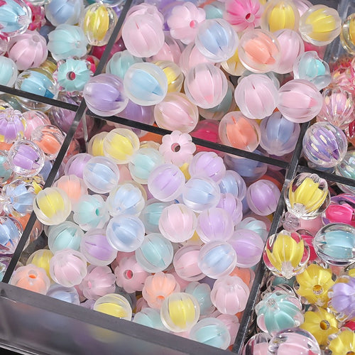 Acrylic Pumpkin Beads