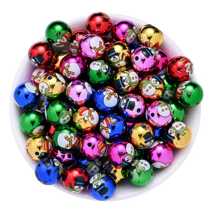 Christmas Acrylic Santa Claus Beads