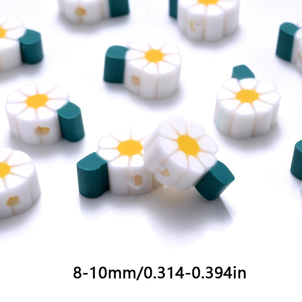 Daisy Polymer Clay Beads