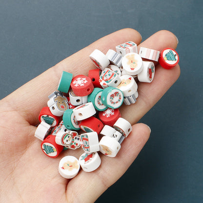 20/50g/bag Christmas Polymer Clay Beads