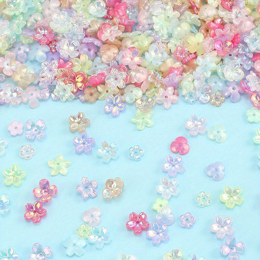 Shiny Flower Acrylic Beads