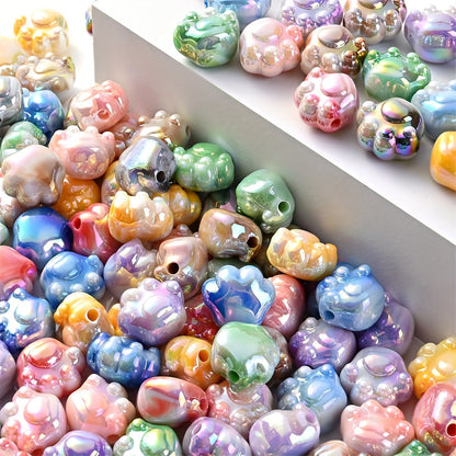 10PCS 16×19mm Bear Claw Acrylic Bead Set