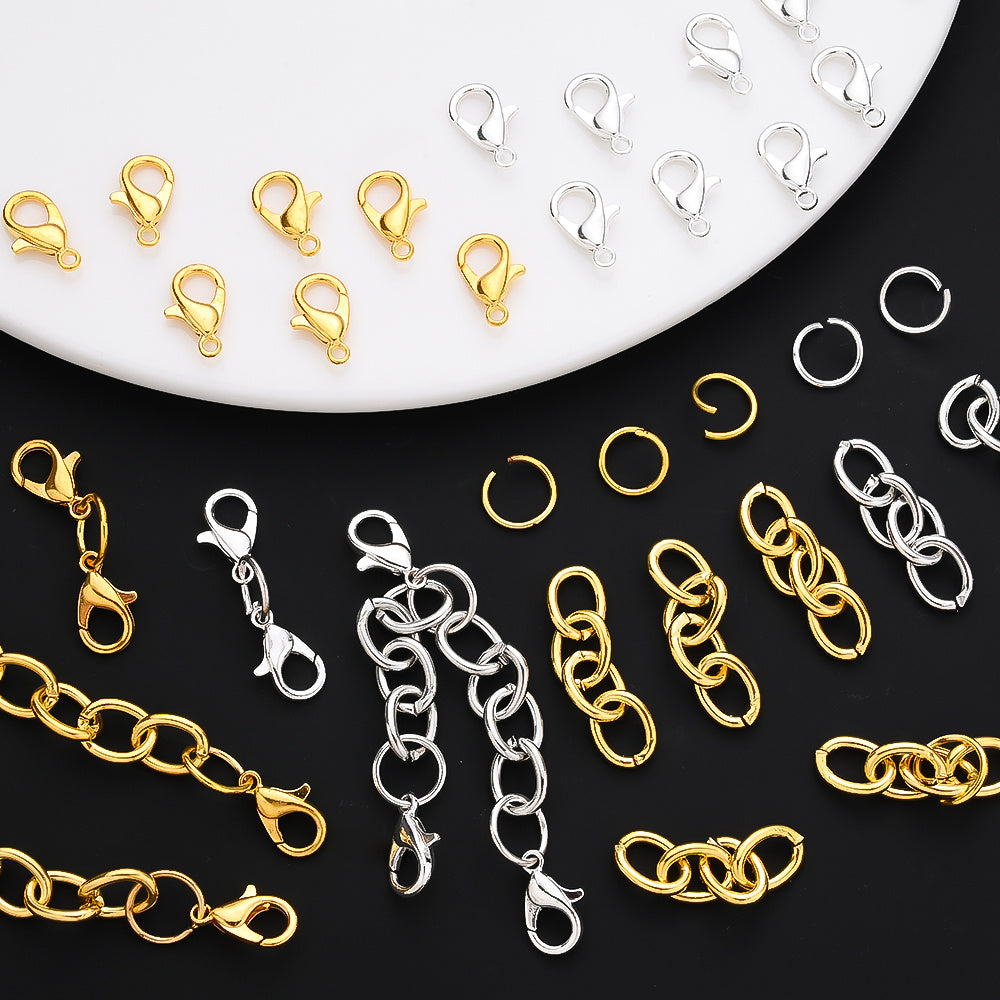 Gold and Silver Jewelry Findings Set
