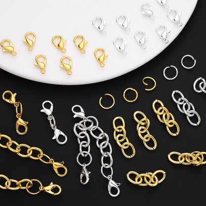 Gold and Silver Jewelry Findings Set