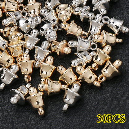 Gold & Silver CCB Plastic Pendants