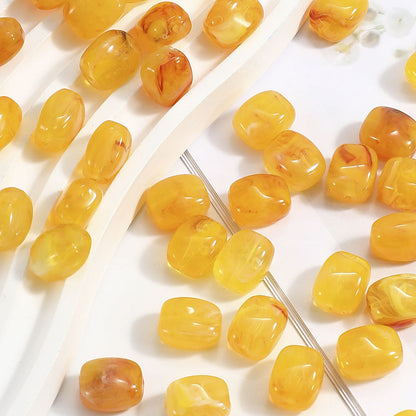 Multicolor Acrylic Straight-Hole Spacer Beads
