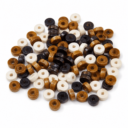 Natural Wooden Disc Beads