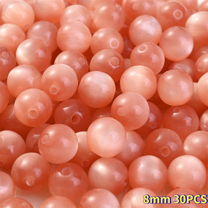 Cat Eye Resin Round Beads