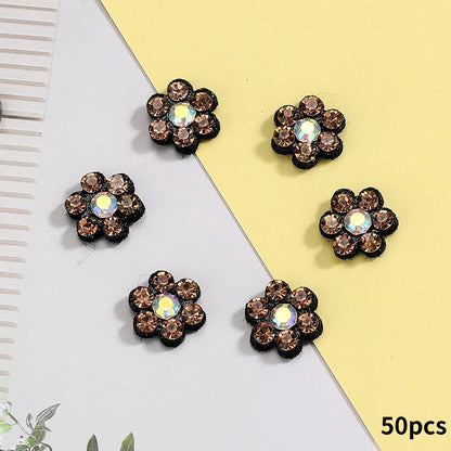 Plum Blossom Rhinestone Patches