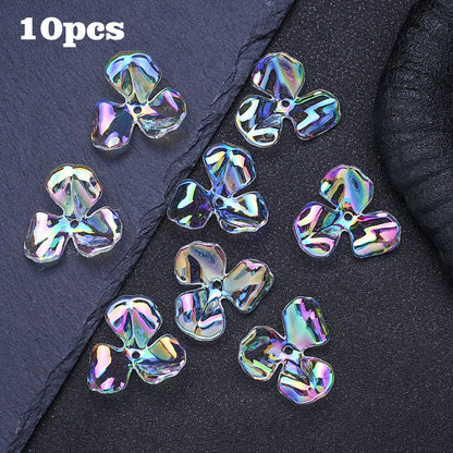 Transparent Plum Blossom Beads