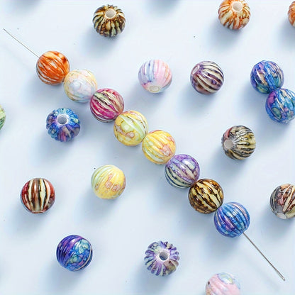 30PCS Acrylic Pumpkin Bead Set