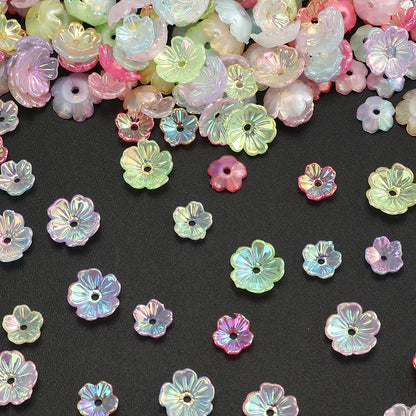 Gradient Acrylic Plum Blossom Beads