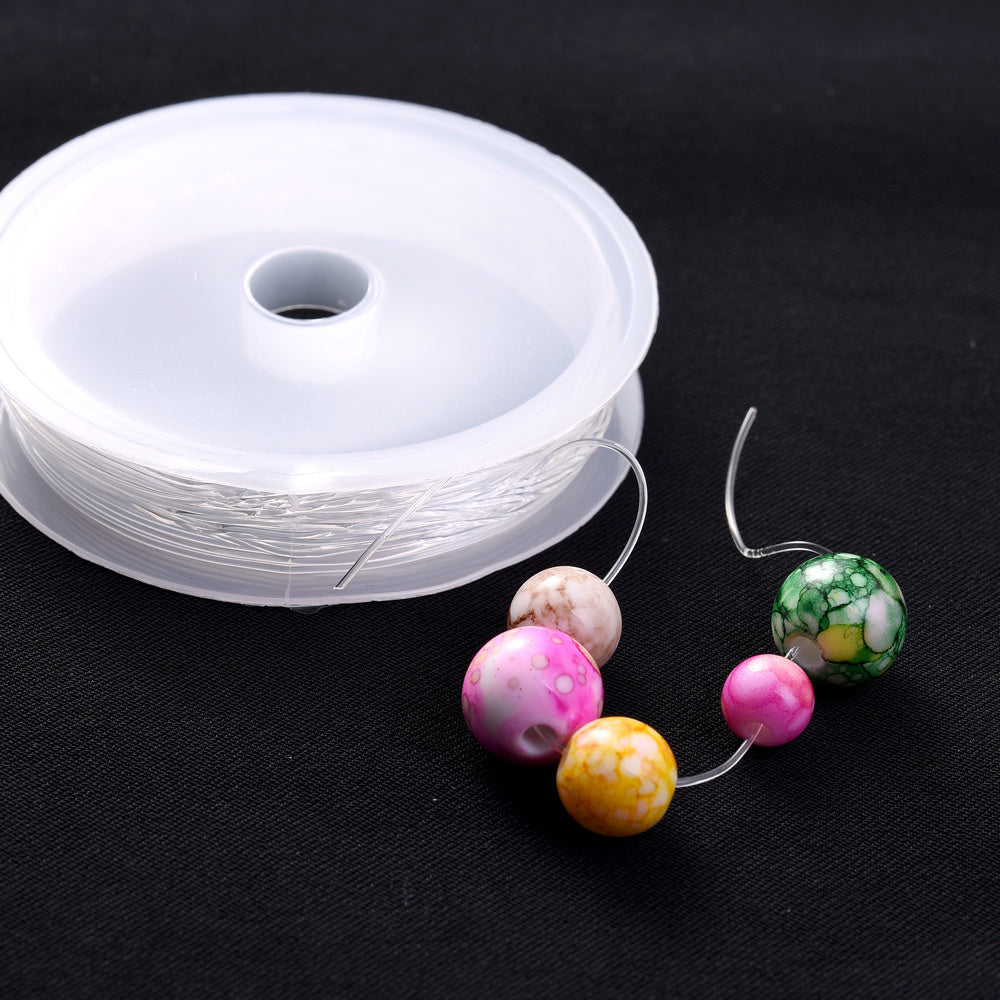 2PCS Transparent Crystal Elastic Beading Cord Set