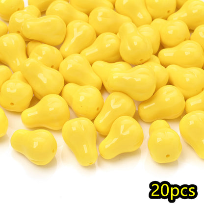 Autumn Pear Acrylic Beads