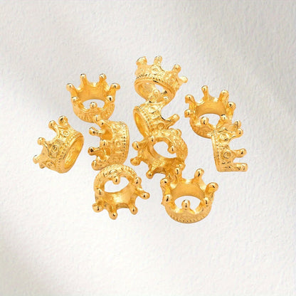 Metal Crown Alloy Beads