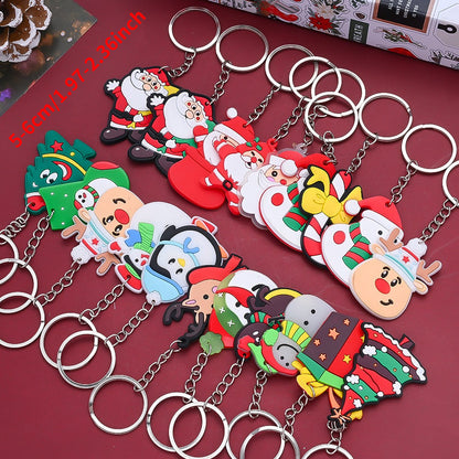 Christmas Theme Soft Gel Keychains