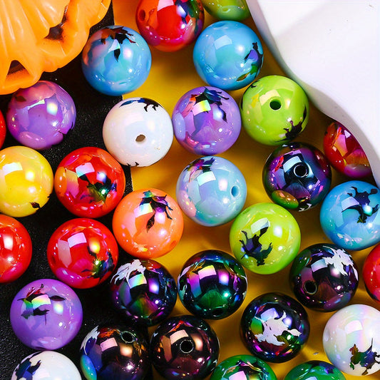 Halloween Flying Witch Acrylic Beads