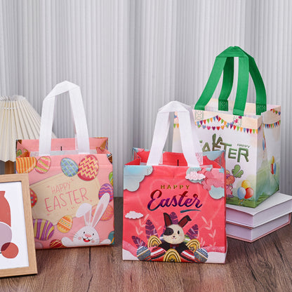 Random Mixed Non-Woven Easter Tote Bags