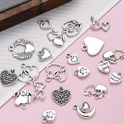 Vintage Metal Heart Pendants