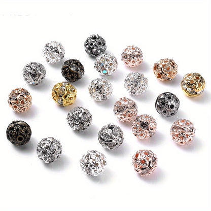 AB Rhinestone Ball Beads