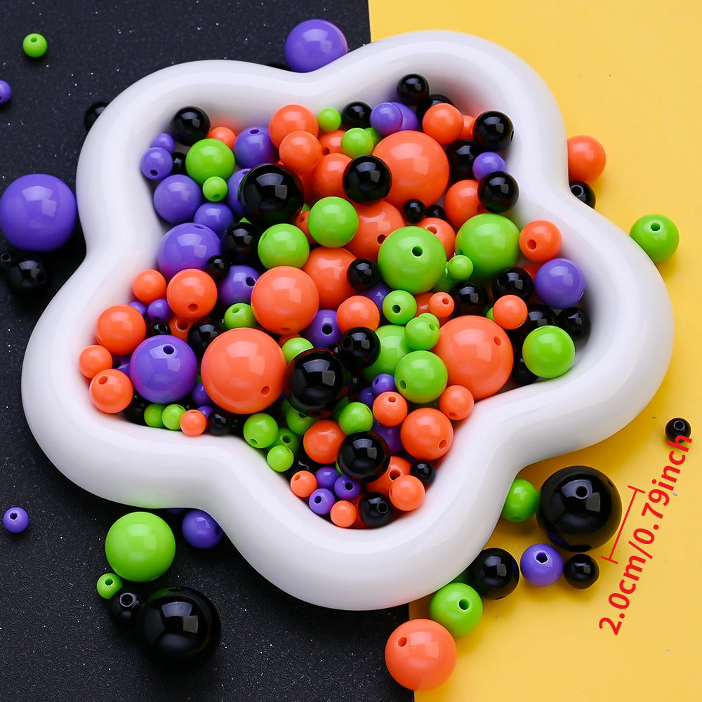 Halloween Acrylic Round Beads