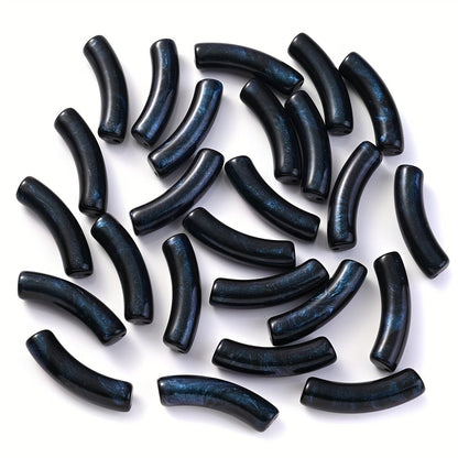 Shiny Elbow Acrylic Beads
