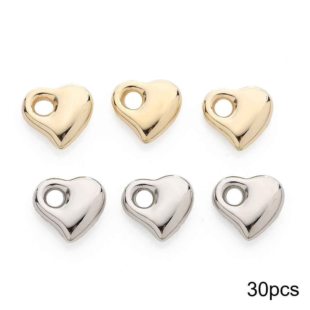 Star Heart CCB Beads