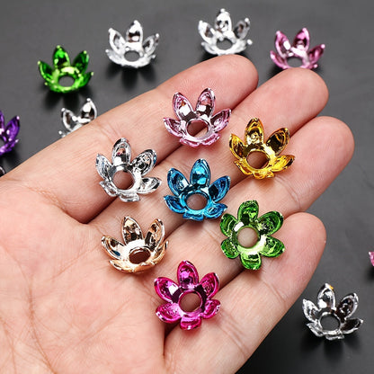 20PCS 16mm Multicolor Lotus Acrylic Bead Set