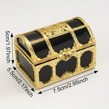 1pc Vintage Treasure Chest Storage Box