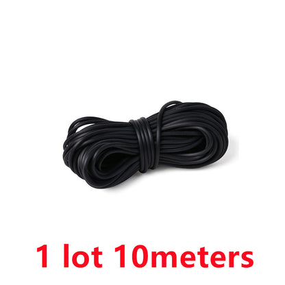 2 mm Black Elastic Jewelry Cord