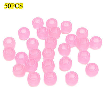 Glow-in-the-Dark Acrylic Barrel Beads