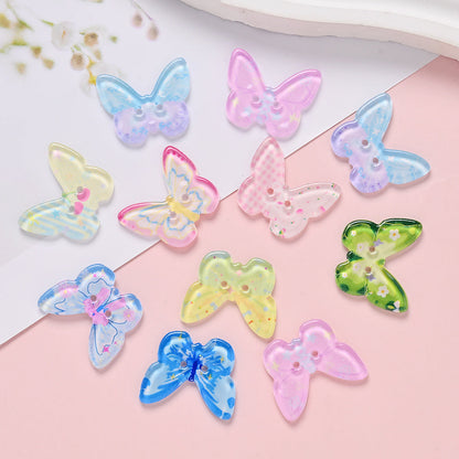 Spring Butterfly Print Sewing Buttons